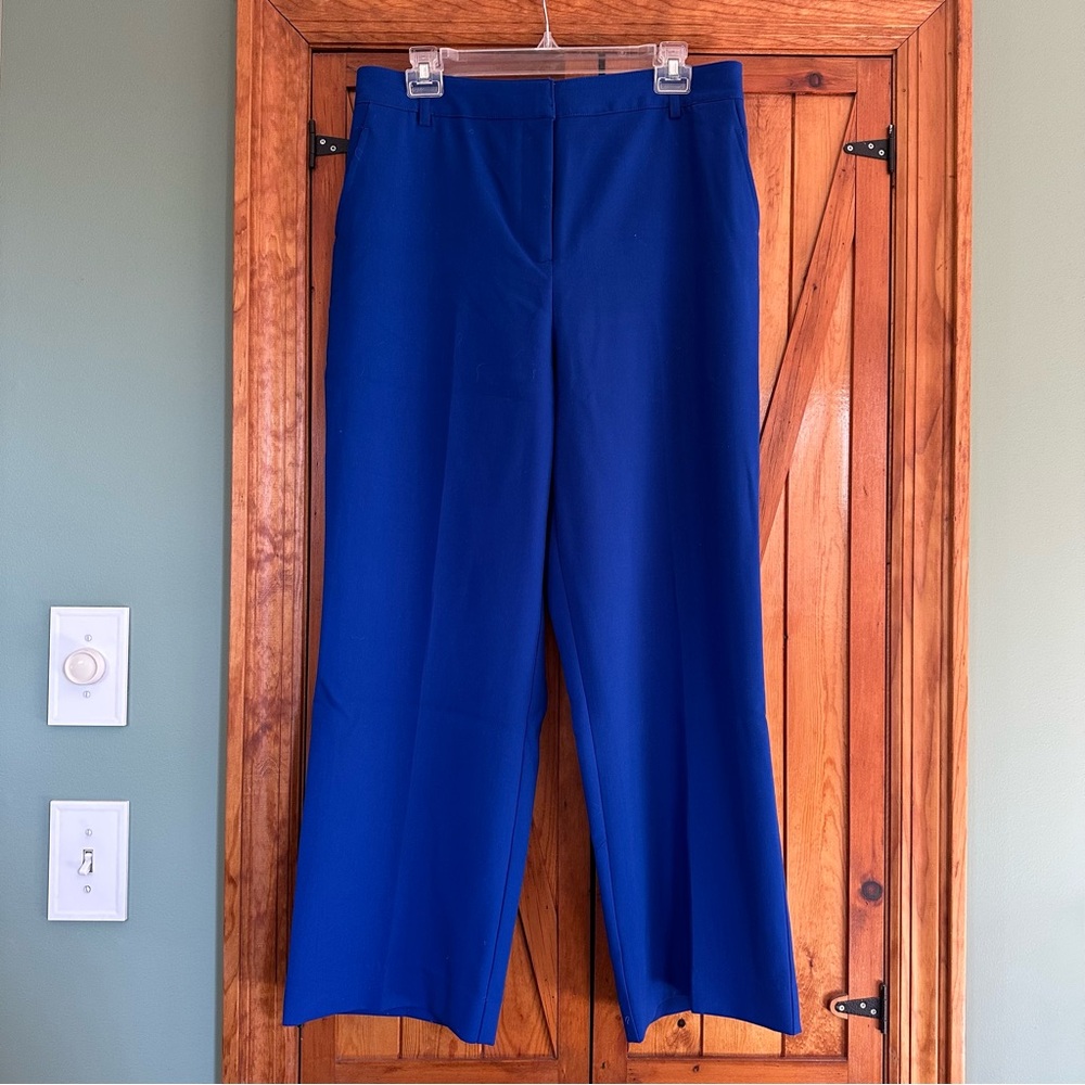 Joie Blue Wide Leg Pants with Dramatic Silhouette